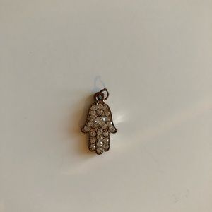 DIAMOND HAMSA CHARM